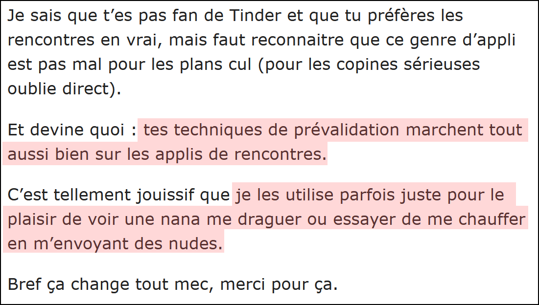 Témoignage Kevin