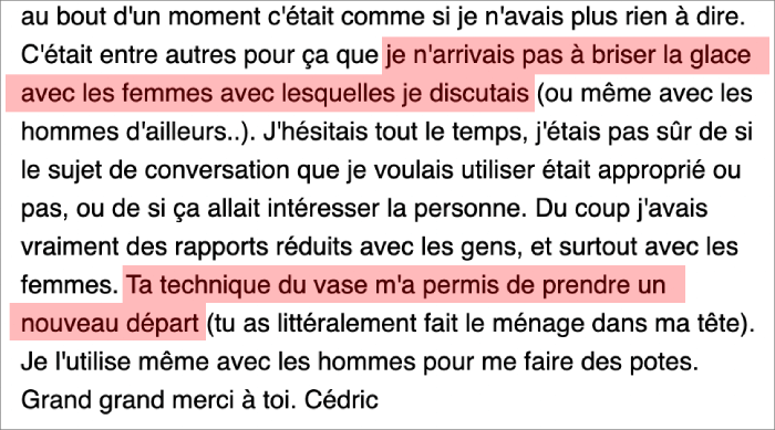 Témoignage Cédric