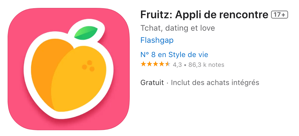 l'application fruitz pour faire des rencontres sans se prendre la grappe